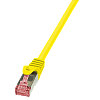 Patchcord LogiLink S/FTP Cat6 PiMF, galben, 0.25 m
